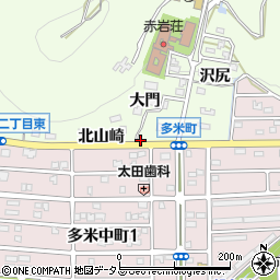 愛知県豊橋市多米町松下周辺の地図