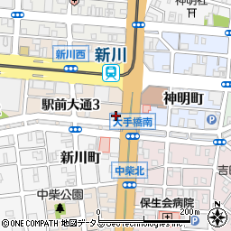 清水銀行豊橋支店周辺の地図