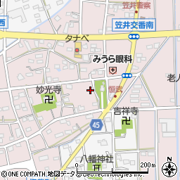 静岡県浜松市中央区恒武町286周辺の地図