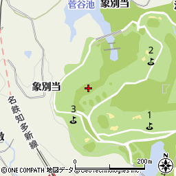 愛知県知多郡美浜町野間象別当周辺の地図