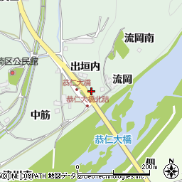 京都府木津川市加茂町岡崎出垣内20周辺の地図