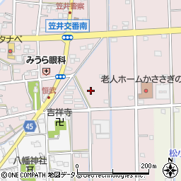 静岡県浜松市中央区恒武町809周辺の地図
