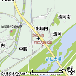 恭仁大橋周辺の地図