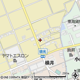 静岡県袋井市延久157周辺の地図