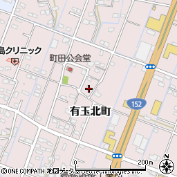 静岡県浜松市中央区有玉北町1888周辺の地図