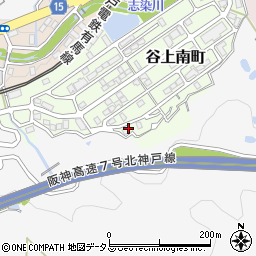 兵庫県神戸市北区谷上南町24周辺の地図