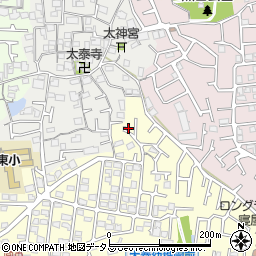 大阪府寝屋川市太秦緑が丘5-25周辺の地図