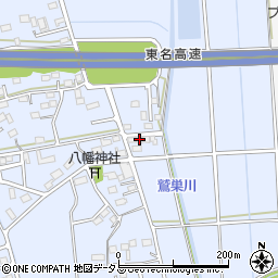 静岡県袋井市鷲巣758周辺の地図