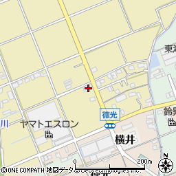 静岡県袋井市延久253周辺の地図