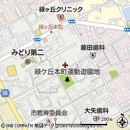 三重県伊賀市緑ケ丘本町1606周辺の地図