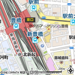 鮨酒肴場 はんなり 豊橋駅前店周辺の地図