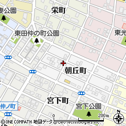 愛知県豊橋市朝丘町20周辺の地図