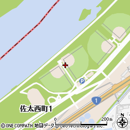 大阪府守口市佐太西町周辺の地図