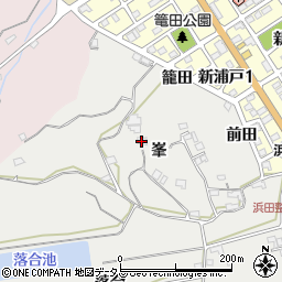 愛知県知多郡美浜町浦戸峯周辺の地図