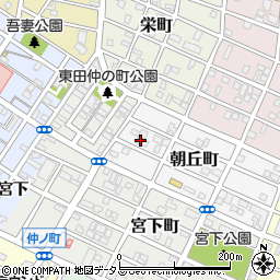 愛知県豊橋市朝丘町26周辺の地図
