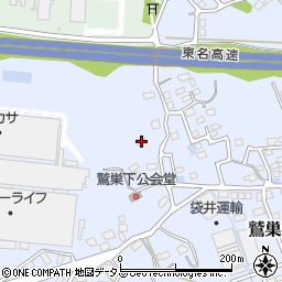 静岡県袋井市鷲巣489周辺の地図