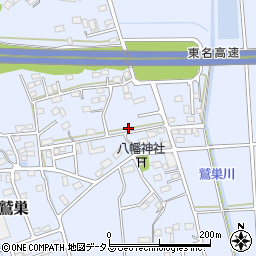 静岡県袋井市鷲巣813周辺の地図