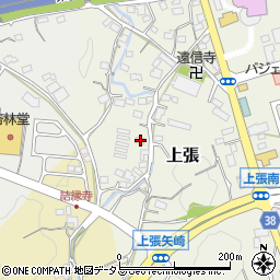 静岡県掛川市上張1032周辺の地図
