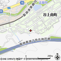 兵庫県神戸市北区谷上南町17-14周辺の地図