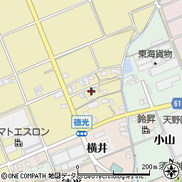 静岡県袋井市延久163周辺の地図
