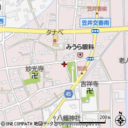 静岡県浜松市中央区恒武町287周辺の地図