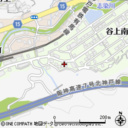 兵庫県神戸市北区谷上南町25周辺の地図