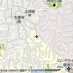 大阪府寝屋川市太秦緑が丘5周辺の地図