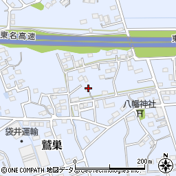 静岡県袋井市鷲巣587周辺の地図