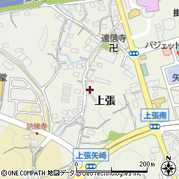 静岡県掛川市上張936周辺の地図