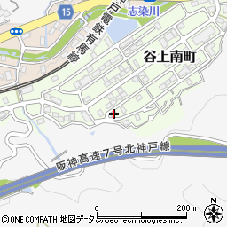兵庫県神戸市北区谷上南町18-10周辺の地図