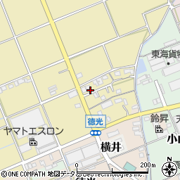 静岡県袋井市延久154周辺の地図