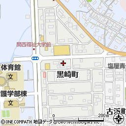 兵庫県赤穂市黒崎町周辺の地図