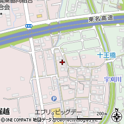 静岡県袋井市堀越1065-8周辺の地図
