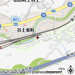 兵庫県神戸市北区谷上南町2-11周辺の地図