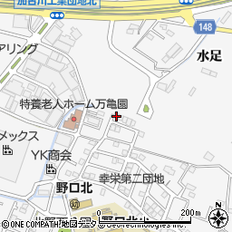 兵庫県加古川市野口町水足94-42周辺の地図