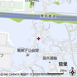 静岡県袋井市鷲巣493周辺の地図