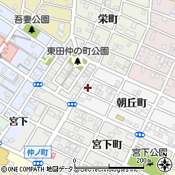 愛知県豊橋市朝丘町28周辺の地図