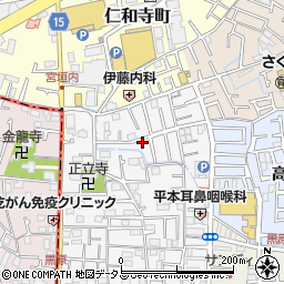 大阪府寝屋川市黒原城内町6-6周辺の地図