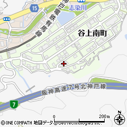 兵庫県神戸市北区谷上南町18-8周辺の地図