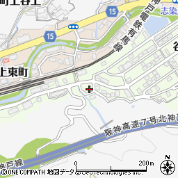 兵庫県神戸市北区谷上南町27-1周辺の地図
