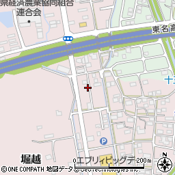 静岡県袋井市堀越1075周辺の地図