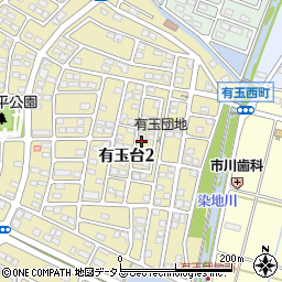 静岡県浜松市中央区有玉台2丁目周辺の地図