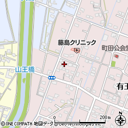 静岡県浜松市中央区有玉北町1990周辺の地図