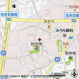 静岡県浜松市中央区恒武町311周辺の地図