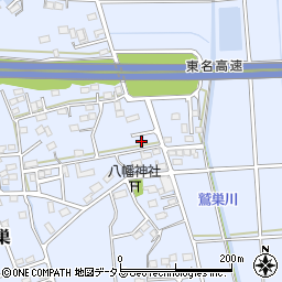 静岡県袋井市鷲巣767-6周辺の地図