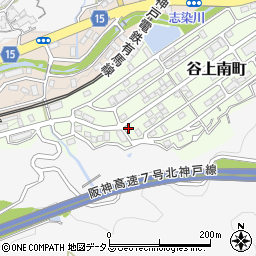 兵庫県神戸市北区谷上南町17-16周辺の地図