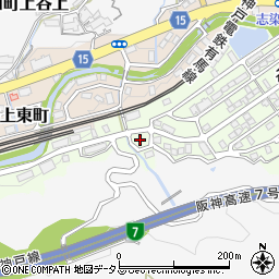 兵庫県神戸市北区谷上南町27周辺の地図