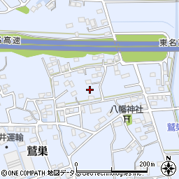 静岡県袋井市鷲巣586周辺の地図