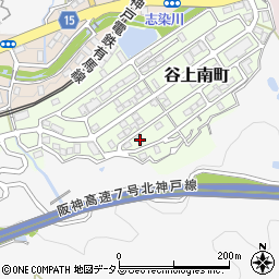 兵庫県神戸市北区谷上南町18-6周辺の地図