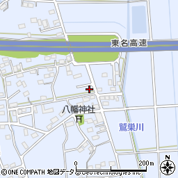 静岡県袋井市鷲巣767-2周辺の地図